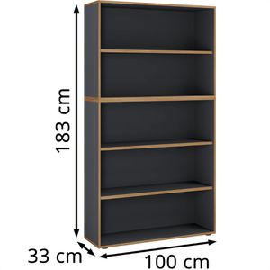 Produktbild für Aktenregal VCM Salia 920798, aus Holz