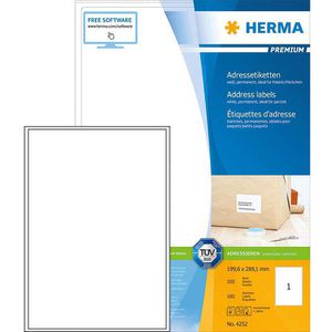 Adressetiketten Herma 4252 Premium, weiß