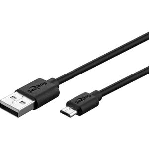 Produktbild für Ladekabel Goobay 46800, schwarz, 1m