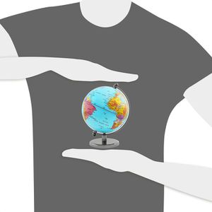 Produktbild für Globus BRUBAKER 99115, Planet Hellblau, Ø 14cm