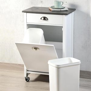 Produktbild für Küchenwagen Kesper 25527, weiß / dunkelgrau