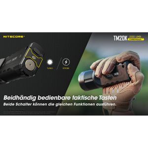 Produktbild für Taschenlampe Nitecore TM20K Tiny Monster aufladbar