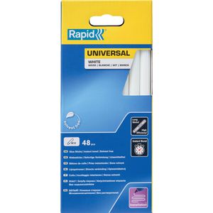 Rapid Heißklebesticks Universal, weiß, Ø 12mm, Länge 190mm, 48 Sticks