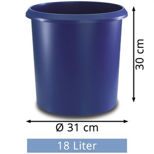Produktbild für Papierkorb Läufer 26605 Allrounder, blau