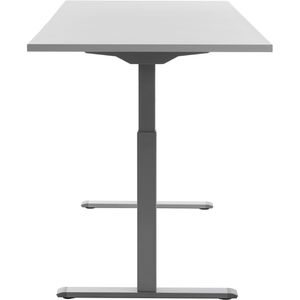 Produktbild für Schreibtisch Topstar E-Table, lichtgrau / silber
