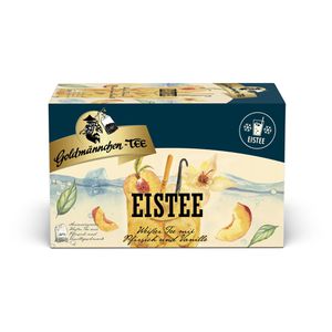 Produktbild für Tee Goldmännchen Eistee, Weißer Tee mit Pfirsich-Vanille