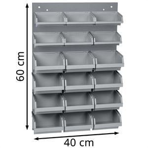 Produktbild für Werkzeugwand Küpper 13078, grau, aus Metall