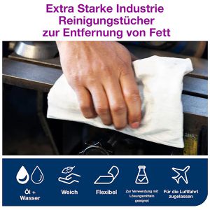 Produktbild für Putztuchrolle Tork Premium, 530137, W1/W2/W3, aus Vlies, weiß
