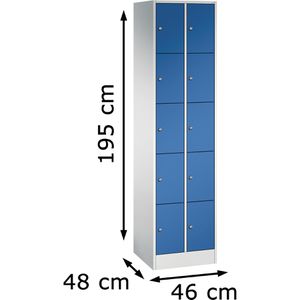 Produktbild für Schließfachschrank CP-Möbel Serie 8070, blau
