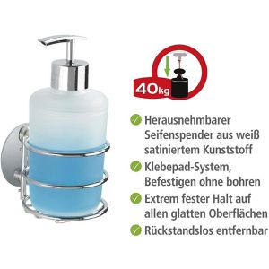 Produktbild für Seifenspender Wenko Basic Turbo-Loc, 18777100