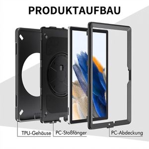 Produktbild für Tablet-Hülle 4smarts Rugged Case Grip, schwarz