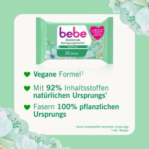Produktbild für Abschminktücher bebe Belebende Reinigungstücher