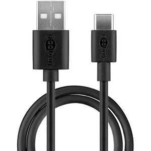 Ladekabel Goobay 59122, schwarz, 2m