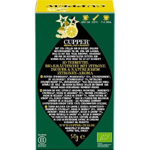 Produktbild für Tee Cupper Superstar Lemon &amp; Ginger, Früchtetee, BIO