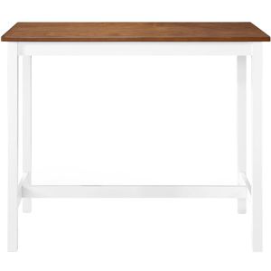Produktbild für Bartisch vidaXL 245548, braun / weiß