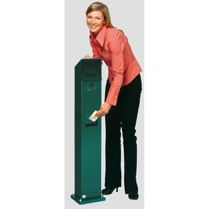 Produktbild für Aschenbecher VAR SG 115, mossgrün, für Outdoor, mit Dach