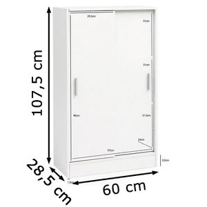 Produktbild für Schiebetürenschrank Wohnling WL5.817, Holz