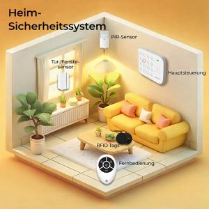 Produktbild für Alarmanlage Denver Tuya SHA-220, App-fähig, Set
