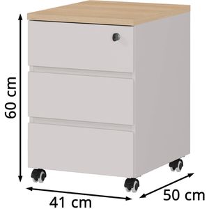 Produktbild für Rollcontainer Germania Lissabon 4264-654, aus Holz