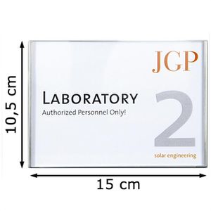 Produktbild für Türschild SignSystems LT1020, Lite, silber