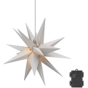 Produktbild für Weihnachtsstern Goobay 64788, weiß, innen + außen