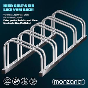 Produktbild für Fahrradständer Monzana 108215, Boden-/Wandmontage/ freistehend
