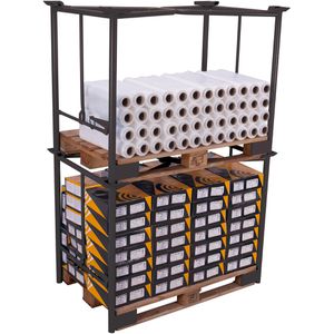 Produktbild für Palettenaufsatz VARIOfit Typ 65K, pa-080.301, anthrazit, Stahl