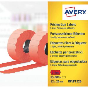 Produktbild für Preisetiketten Zweckform RPLP1226, rot
