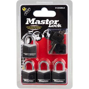 Produktbild für Vorhängeschloss Master-Lock 9120EURQBLK, 20mm