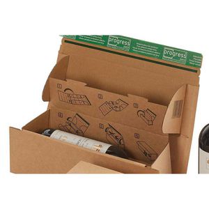 Produktbild für Flaschenkarton progress Premium Weinbox, 10 Stück