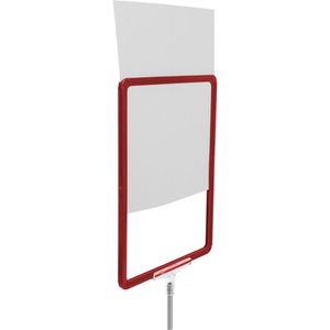 Produktbild für Infoständer Böttcher-AG aus Aluminium, rot, A4