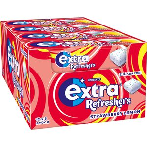Produktbild für Kaugummis Extra Refreshers, Strawberry Lemon