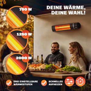 Produktbild für Heizstrahler Monzana MZH2000, outdoor