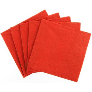 Produktbild für Servietten Papstar 89604, Daily Collection, rot