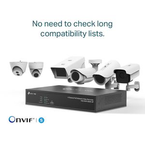 Produktbild für NVR TP-Link Vigi NVR1004H-4P, LAN, PoE, 4K