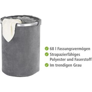 Produktbild für Wäschekorb Wenko Cordoba, grau