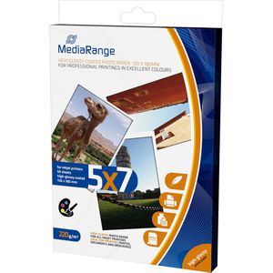 Fotopapier MediaRange MRINK114, für Inkjet, 13 x 18 cm