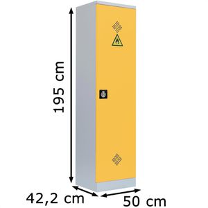 Produktbild für Umweltschrank Lüllmann 566246, grau / rapsgelb