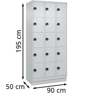 Produktbild für Schließfachschrank CP-Möbel Classic Plus lichtgrau