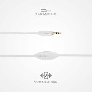 Produktbild für Kopfhörer SBS Stereo, weiß