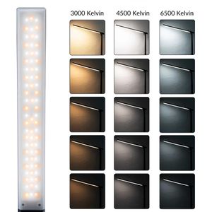 Produktbild für Schreibtischlampe Monzana Cataleya, schwarz, LED, dimmbar