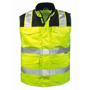 Warnweste elysee GREGOR, 23518-5, signalgelb-schwarz