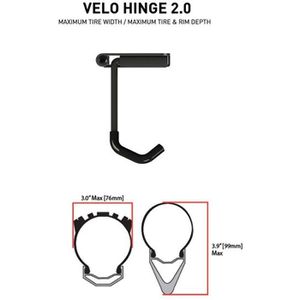 Produktbild für Fahrrad-Wandhalterung Feedback-Sports Velo Hinge 2