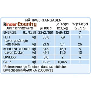Produktbild für Schokoriegel Kinder Country