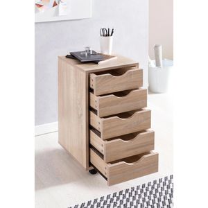 Produktbild für Rollcontainer Wohnling Mina WL5.174, aus Holz, sonoma eiche