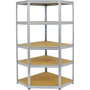 Produktbild für Schwerlastregal PROREGAL Slim Elephant, 5 Holzböden