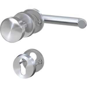 Produktbild für Drückergarnitur BASI 7306-2288, links