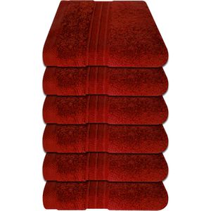 Waschlappen Dyckhoff Siena Set, granat, 30 x 30 cm