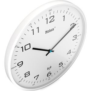Produktbild für Wanduhr Mebus 13080, Kunststoff, analog, Funkuhr