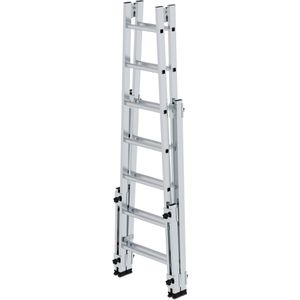 Produktbild für Stehleiter MUNK 33514, nivello-Leiterfüße, beidseitig begehbar